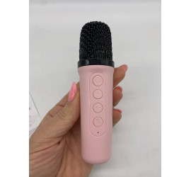 Портативная Bluetooth колонка K19 с двумя микрофонами RGB PINK (40)