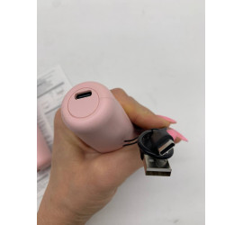 Портативная Bluetooth колонка K19 с двумя микрофонами RGB PINK (40)