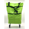 Портативная складная тележка для покупок сумка-тележка с колесами Trolley bag Зеленый (50)