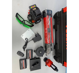 Лазерный уровень Laser Level 4D16 в кейсе с треногой 2АКБ КРАСНЫЙ (5)