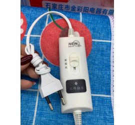 Электропростынь 220V с подогревом 150х120см. синяя клетка вишня (30)