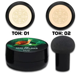 Тональное средство кушон для лица   Tuz Snail Collagen CC Cream №01 (216)