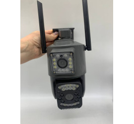 Поворотная погодозащитная 4G камера Модель14 2 линзы SC03 V380pro (30)