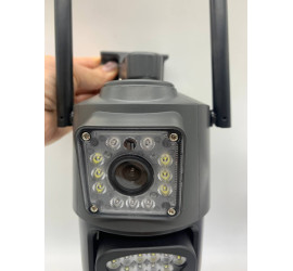 Поворотная погодозащитная 4G камера Модель14 2 линзы SC03 V380pro (30)