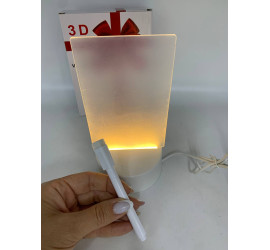 Ночник планер, доска для заметок LED Lamp 3D USB +Маркер (100)