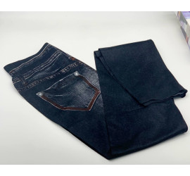 Леджинсы Slim 'N Lift Caresse Jeans Джинсовые лосины Size XXL-XXXL BLACK (200)