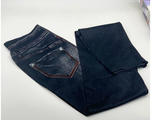 Леджинсы Slim 'N Lift Caresse Jeans Джинсовые лосины Size XXL-XXXL BLACK (200)