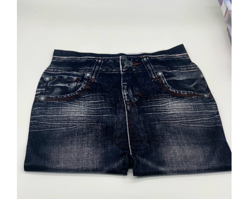 Леджинсы Slim 'N Lift Caresse Jeans Джинсовые лосины Size XXL-XXXL BLACK (200)