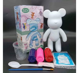 Флюидный мишка с красками Bear PINK (40)