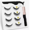 Набор накладные магнитные ресницы+подводка+пинцет Magnetic eyelashes 5 магнитов (400)