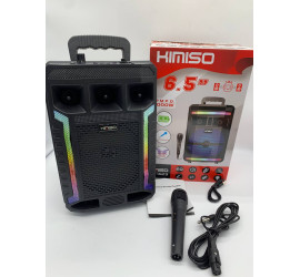 Портативная колонка Kimiso QS-627 с микрофоном и светомузыкой (12)