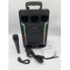 Портативная колонка Kimiso QS-627 с микрофоном и светомузыкой (12)