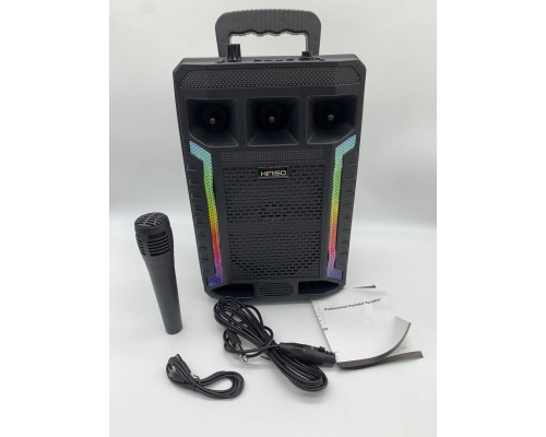 Портативная колонка Kimiso QS-627 с микрофоном и светомузыкой (12)