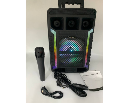 Портативная колонка Kimiso QS-627 с микрофоном и светомузыкой (12)