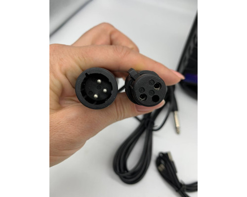 Портативная колонка Kimiso QS-627 с микрофоном и светомузыкой (12)