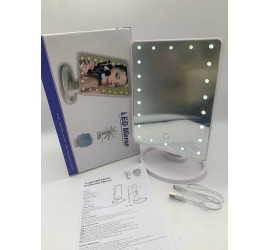 Зеркало для макияжа с LED подсветкой WHITE (36)