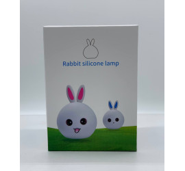 Силиконовый ночник Кролик LED RGB 7 режимов аккумуляторный (60)