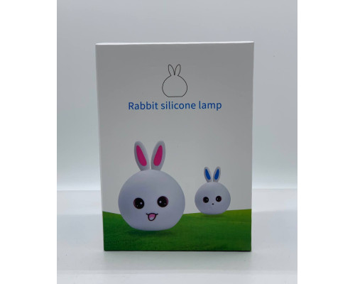 Силиконовый ночник Кролик LED RGB 7 режимов аккумуляторный (60)
