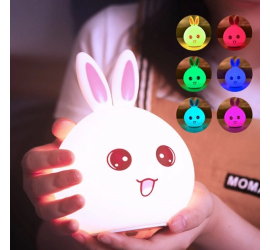 Силиконовый ночник Кролик LED RGB 7 режимов аккумуляторный (60)