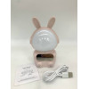 Детские часы с будильником Кролик Rabbit clock with LIGHT PINK (60)