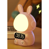 Детские часы с будильником Кролик Rabbit clock with LIGHT PINK (60)