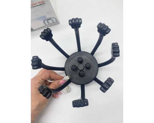 Вибро массажер для головы Head massger с Bluetooth BLACK (48)