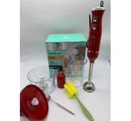 Блендер погружной 6 в 1 универсальный Blender Set V-TEKK VO8514 3000W RED (12)