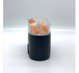 Соляная лампа SALT LAMP WITH ROCKS ночник с имитацией пламени BLACK (30)
