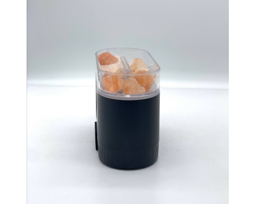 Соляная лампа SALT LAMP WITH ROCKS ночник с имитацией пламени BLACK (30)