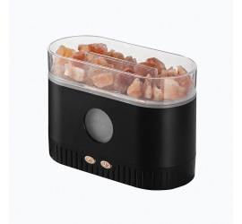 Соляная лампа SALT LAMP WITH ROCKS ночник с имитацией пламени BLACK (30)