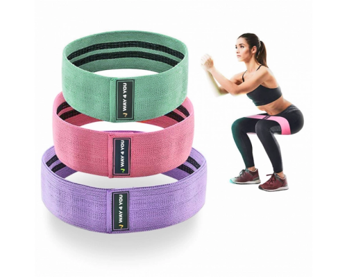 Комплект тканевых резинок для фитнеса Fitness Band (100)