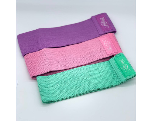 Комплект тканевых резинок для фитнеса Fitness Band (100)