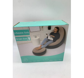 Надувной диван AIR SOFA + насос Голубой (10)