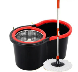 Швабра с ведром вращающаяся на 360 Rotary mop Wash X Dehydration BLACK (30)