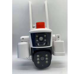 Поворотная погодозащитная IP WiFi камера Модель21 12 MP Сирена APP Yoosee (24)