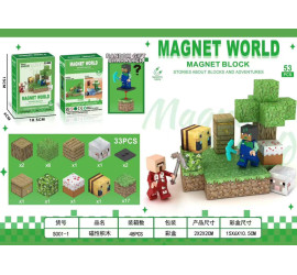 Магнитный конструктор Minecraft Magnet WORLD S001-1 (48)