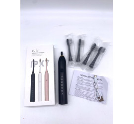 Электрическая зубная щетка X3 USB Sonic Toothbrush, 4 насадки, 6 режимов BLACK (200)