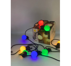 Гирлянда новогодняя светодиодная 10 шт 5 м RGB Bulbs Цветная (30)