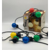 Гирлянда новогодняя светодиодная 10 шт 5 м RGB Bulbs Цветная (30)