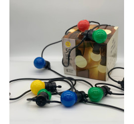 Гирлянда новогодняя светодиодная 10 шт 5 м RGB Bulbs Цветная (30)