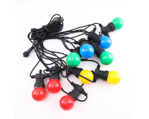 Гирлянда новогодняя светодиодная 10 шт 5 м RGB Bulbs Цветная (30)