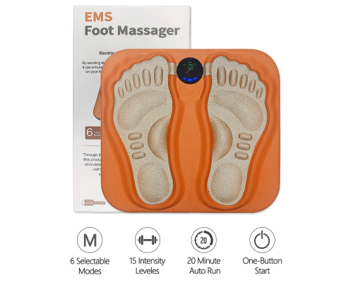 Электрический массажный коврик для ступней EMS Foot Massager Electrical Muscle Stimulator (40)