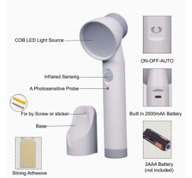 Многофункциональный беспроводной светильник с датчиком движения USB (120)