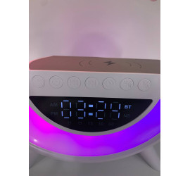 Ночник аккумуляторный G с часами  BT-3401 WHITE (24)