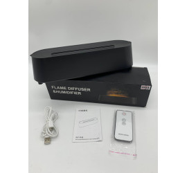 Ночник Увлажнитель воздуха с эффектом пламени Flame diffuser humidifier BLACK (40)