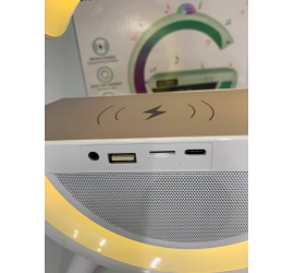 Ночник аккумуляторный G с часами KP-553 WHITE (24)