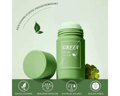 Маска для лица очищающая от черных точек с маслом зелёного чая Green Tea (480)
