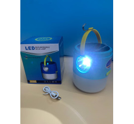Фонарь - Лампа кемпинговая LED LD-666 с солнечной панелью USB (100)