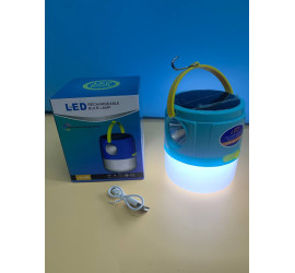 Фонарь - Лампа кемпинговая LED LD-666 с солнечной панелью USB (100)