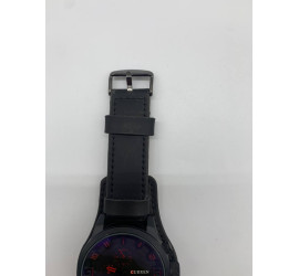 Кварцевые спортивные мужские часы Curren 8225 Black/Red (1)